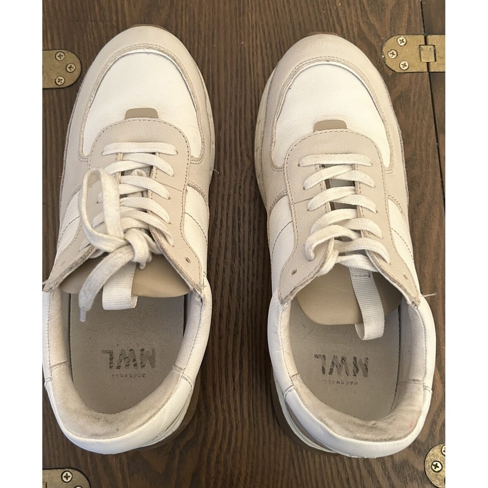 Madewell Kickoff Trainer Sneakers in Antique Cream Multi Women Size 9M Men 7.5M - Picture 10 of 11